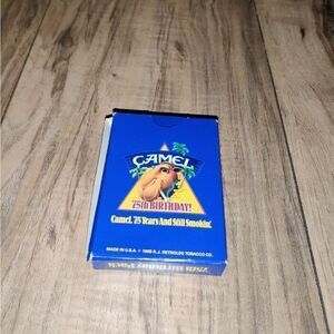 Vintage Joe Camel 75th Birthday Playing Cards Deck Poker Collectable Date 1988